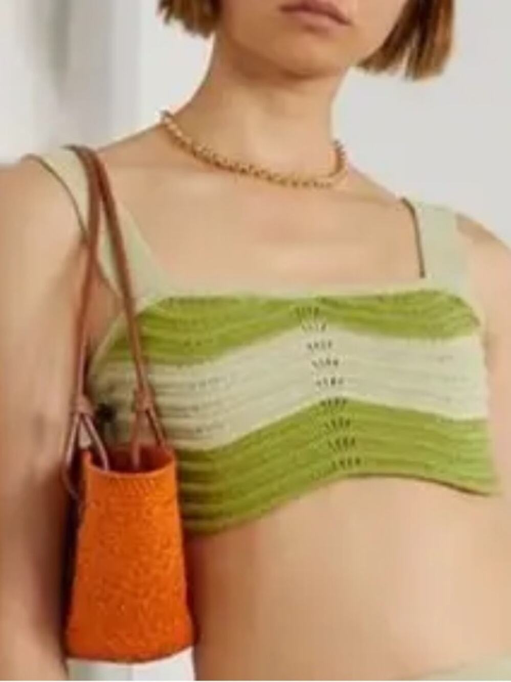 REFORMATION Size Small Striped Knit crochet woman's top